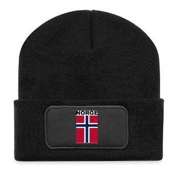 Supporter de la Norvège / Norvège - Beanie recyclé à patch - noir - Devant