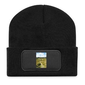 Sentier des Dunes à Søndervig, Danemark - Beanie recyclé à patch - noir - Devant