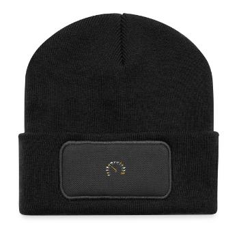 Animal Lover Speed Gauge Humor - Recycled Patch Beanie - black - Front