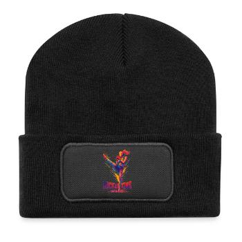 Kickboxer Graphic Design: Brute & Strong - Recycled Patch Beanie - black - Front