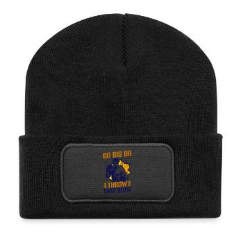 Go Big Or Throw Gloves Boxing Gloves - Recycled Patch Beanie - black - Front