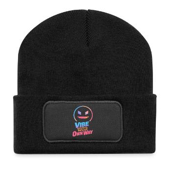 Vibe Your Own Way - Recycled Patch Beanie - black - Front
