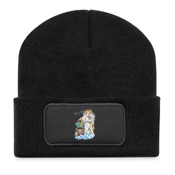 Kaputt! - Recycelte Patch Beanie - Schwarz - Vorne