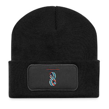 Bund der hoffnungslosen Optimisten - Recycelte Patch Beanie - Schwarz - Vorne