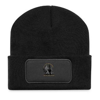 Oil Rig Oil Field North Sea Keep The World Movng - Recycled Patch Beanie - black - Front