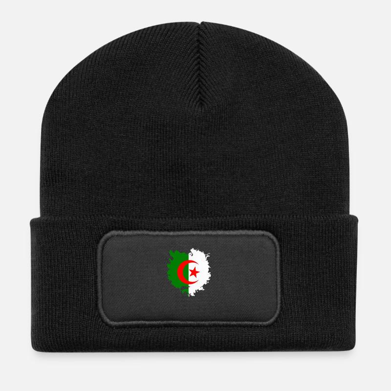 l'Algérie Algérie - Beanie recyclé à patch - noir