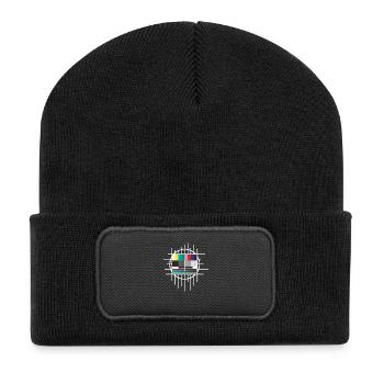 image de test - Beanie recyclé à patch - noir - Devant
