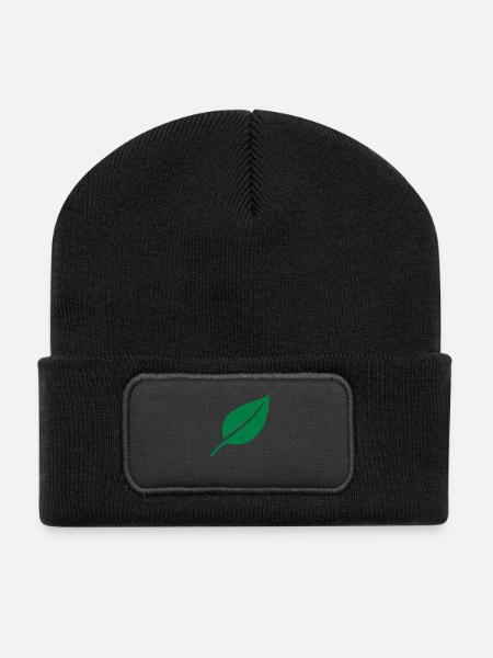 Leaf - Recycled Patch Beanie - black