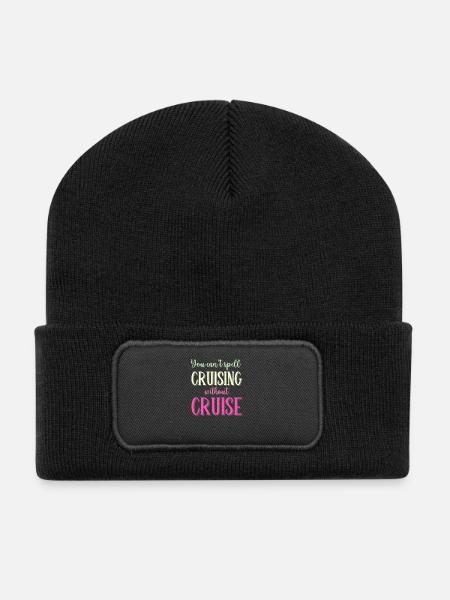 You cant Spell Cruising without Cruise - Recycled Patch Beanie - black