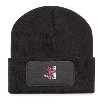 Lacrosse Feel it Touch it Play it - Recycled Patch Beanie - dark grey - Front