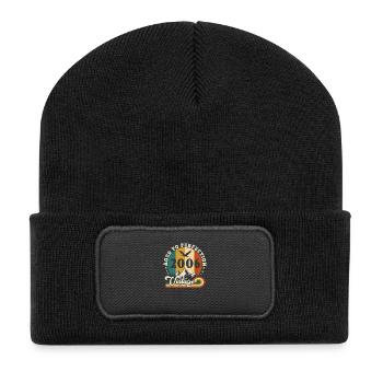Vintage Birthday in 2007 - anniversaire 2025. - Beanie recyclé à patch - noir - Devant