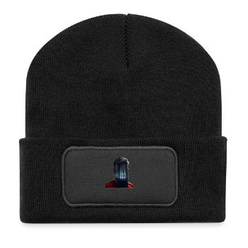 L’homme et la machine - Beanie recyclé à patch - noir - Devant