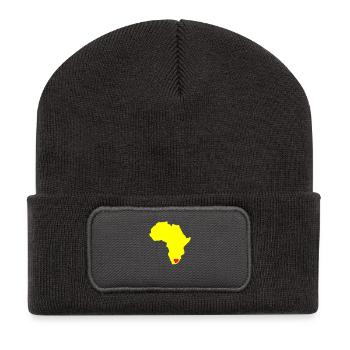 South Africa, Heart of Africa - Recycled Patch Beanie - dark grey - Front