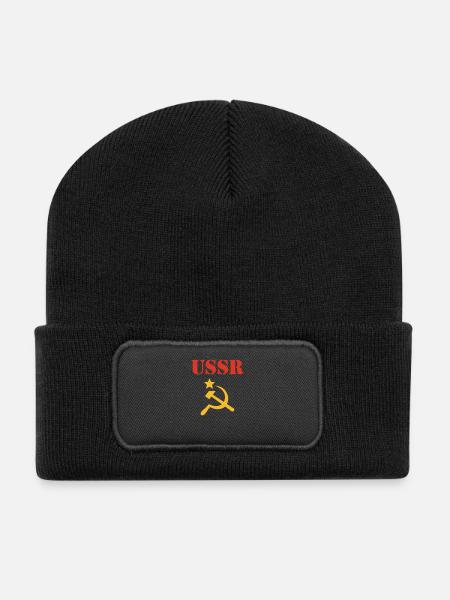 ussr - Recycled Patch Beanie - black
