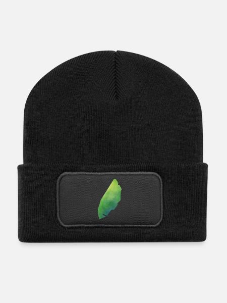 Texel - Recycelte Patch Beanie - Schwarz