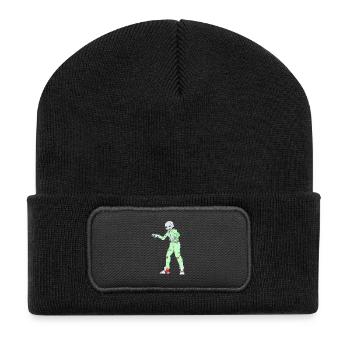 Collection Zombie: Zombie Man - Beanie recyclé à patch - noir - Devant