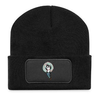 Old Mermaid - Recycled Patch Beanie - black - Front