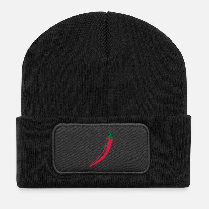 Chili - Recycelte Patch Beanie - Schwarz