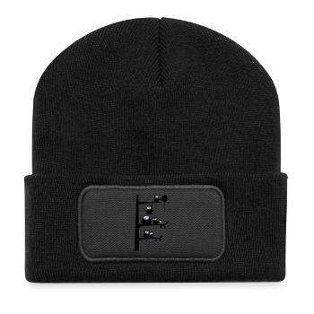 viele eulen - Recycelte Patch Beanie - Schwarz - Vorne
