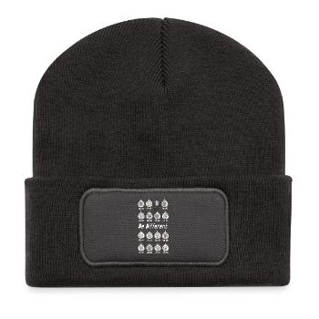 Be Different Sheep - Recycled Patch Beanie - dark grey - Front