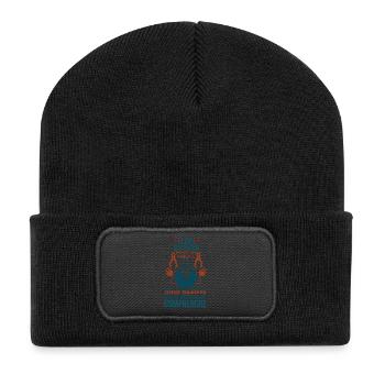 Je suis un électricien - Beanie recyclé à patch - noir - Devant