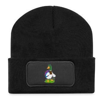 Duck Hiker Backpack Hiking - Recycled Patch Beanie - black - Front