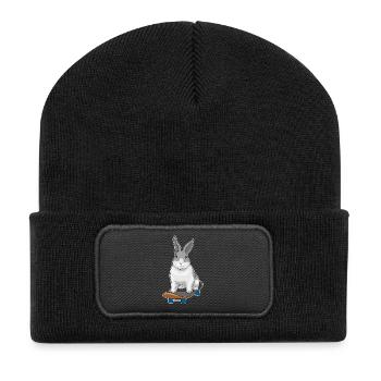 Rabbit Skater Skateboard - Recycled Patch Beanie - black - Front