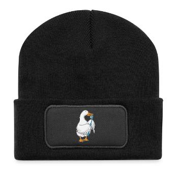 Duck Toothbrush - Recycled Patch Beanie - black - Front