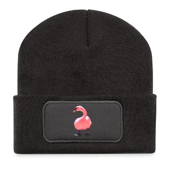 Cygne - Beanie recyclé à patch - charbon - Devant