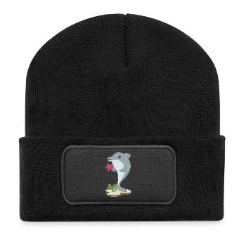 Dolphin Starfish - Recycled Patch Beanie - black - Front