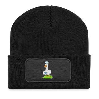 Duck Cooking Bowl Cooking - Recycled Patch Beanie - black - Front