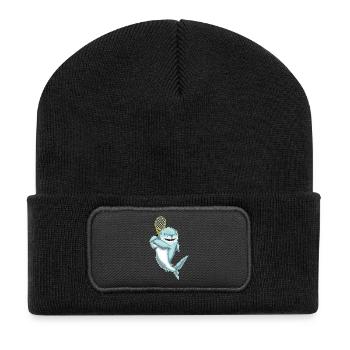 Raquette de tennis Shark Tennis - Beanie recyclé à patch - noir - Devant