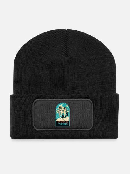Bartgeier Pyrenäen-Nationalpark: majestätische Fauna - Recycelte Patch Beanie - Schwarz