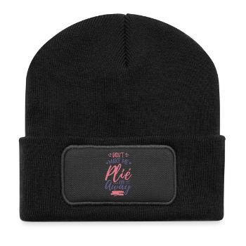 Funny Ballet Joke - Recycled Patch Beanie - black - Front