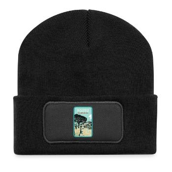 Vila Nova de Gaia: View of Porto - Recycled Patch Beanie - black - Front
