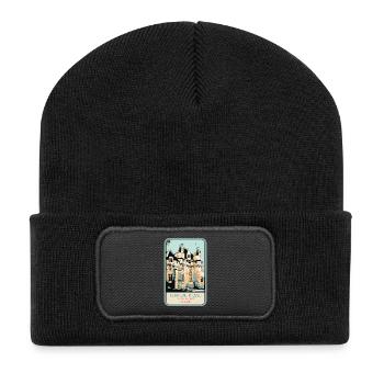 Château d'Ussé, Loire Valley - Recycled Patch Beanie - black - Front