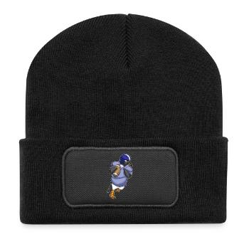 Sports de football américain des Penguins - Beanie recyclé à patch - noir - Devant