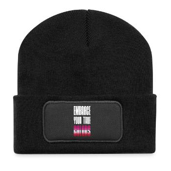 LGBT Pride Month - Embrace Your True Colors - Recycled Patch Beanie - black - Front
