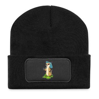 Parapluie Suricate - Beanie recyclé à patch - noir - Devant