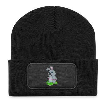 Rabbit Fitness Gymnastics Sports - Recycled Patch Beanie - black - Front