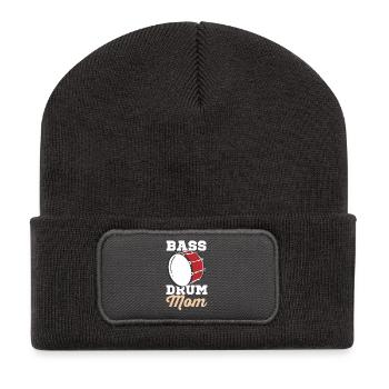 Sillet de grosse caisse - Beanie recyclé à patch - charbon - Devant