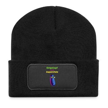 Pickled and super proud - Recycled Patch Beanie - black - Front