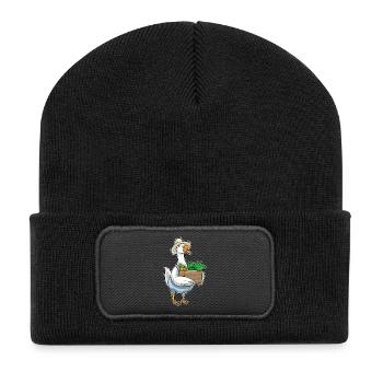 Ferme de Fruits Éleveur de Canards - Beanie recyclé à patch - noir - Devant