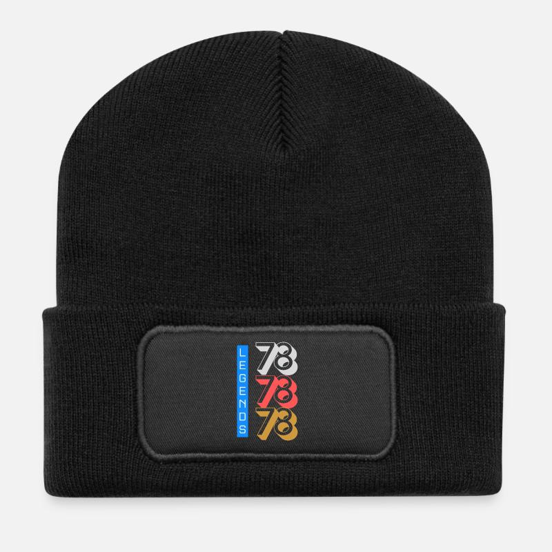 Legends 1978 Pattern - Recycled Patch Beanie - black