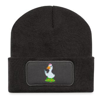 Duck Nurse Nursing Everyday Life - Recycled Patch Beanie - dark grey - Front