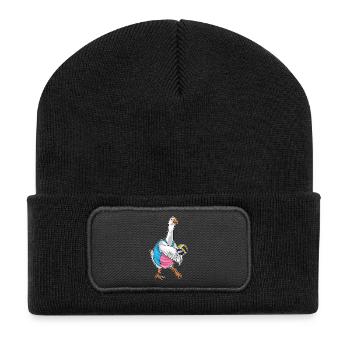 Joueur de volley-ball de canard Volley-ball - Beanie recyclé à patch - noir - Devant