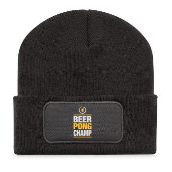 Bier Pong Champion - Recycelte Patch Beanie - Dunkelgrau - Vorne