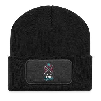 Bâton Twirler Majorette Captain Squad Club - Beanie recyclé à patch - noir - Devant