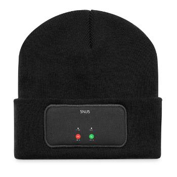 Snus is calling - Snus is calling - Recycled Patch Beanie - black - Front