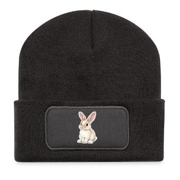 Hare - Recycled Patch Beanie - dark grey - Front
